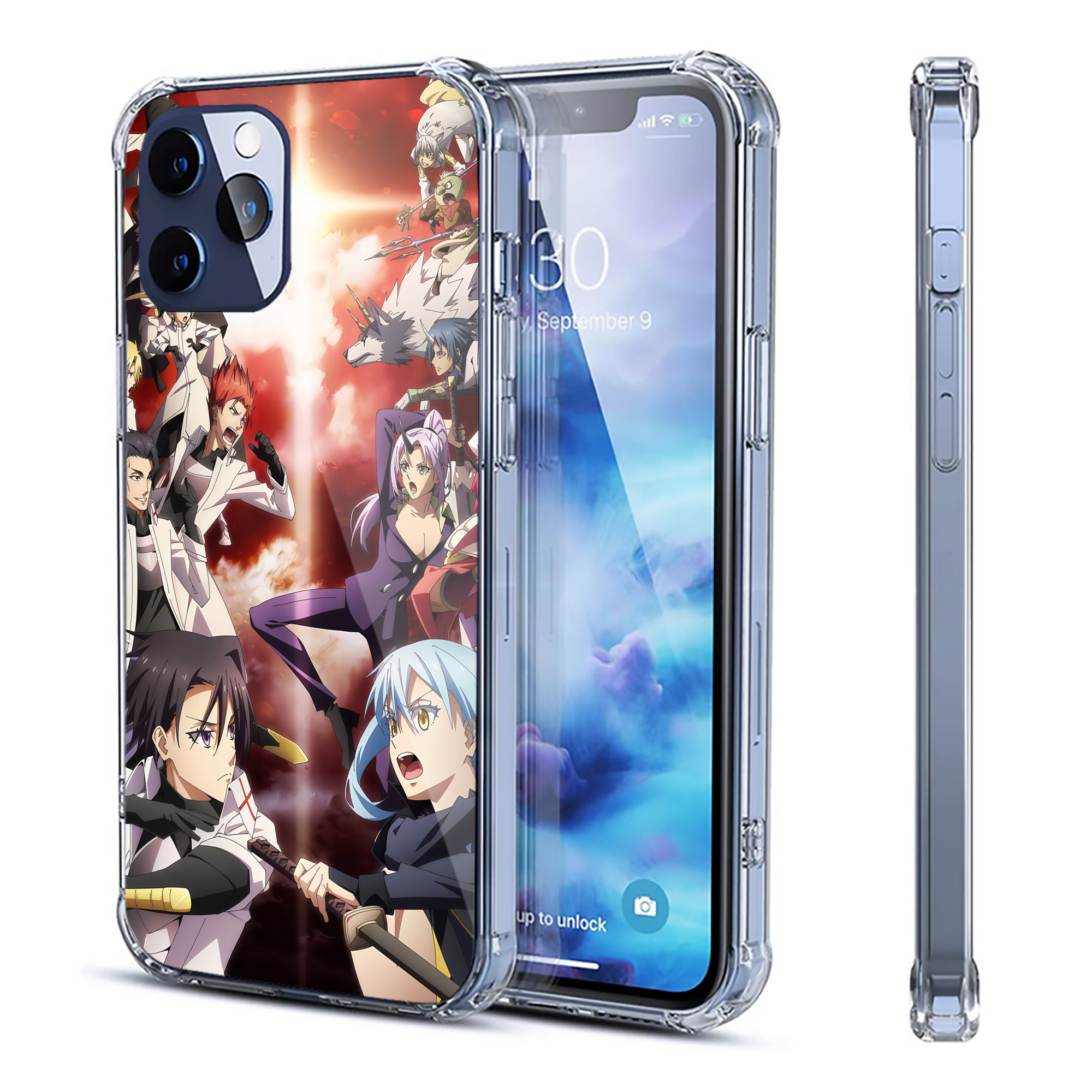（画像用） 転スラ Regarding Reincarnated to Slime 【iPhone 12シリーズ対応】透明スマホケース（クリアソフトケース）